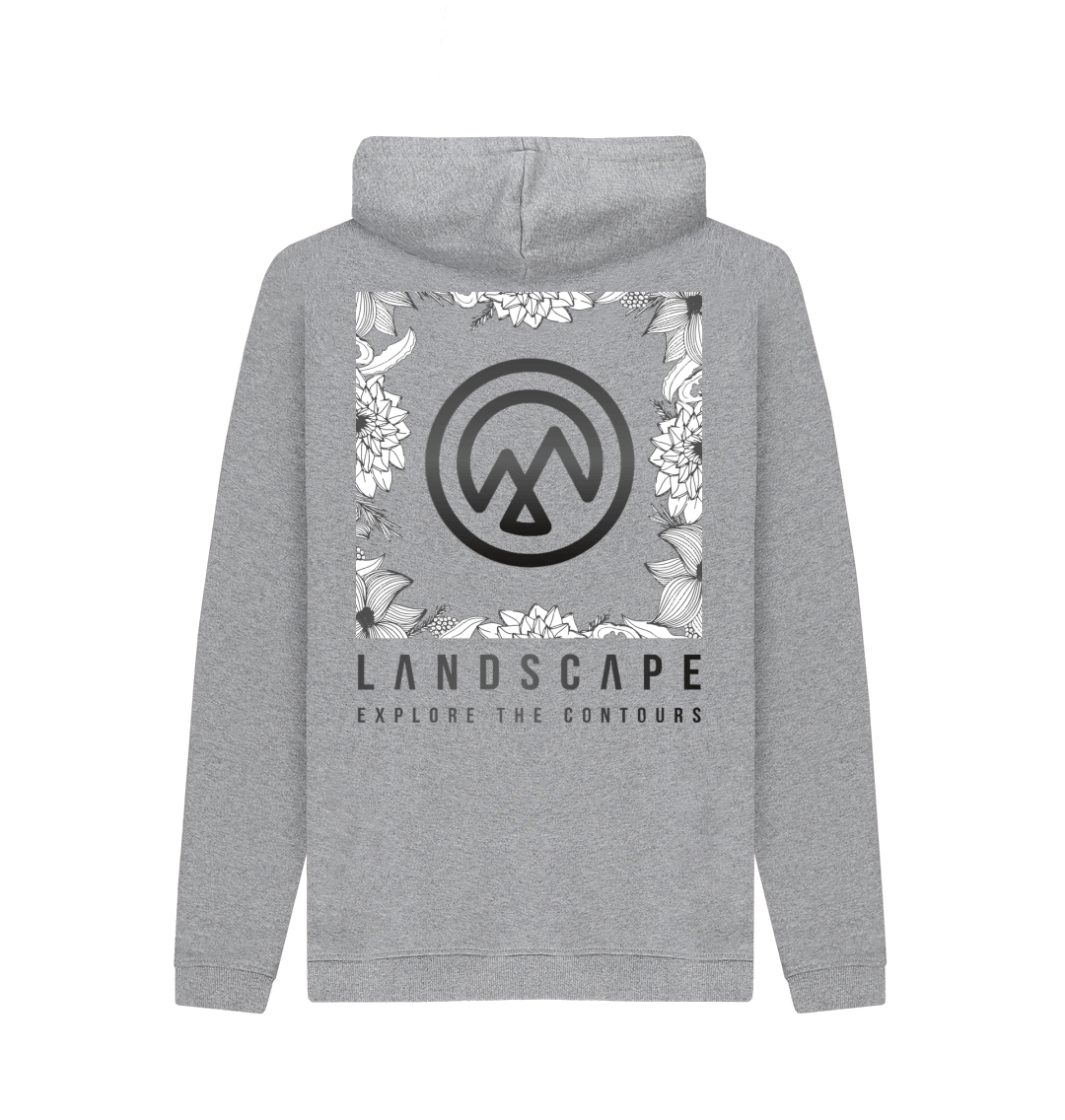 Light Heather Printed Hoody Back
