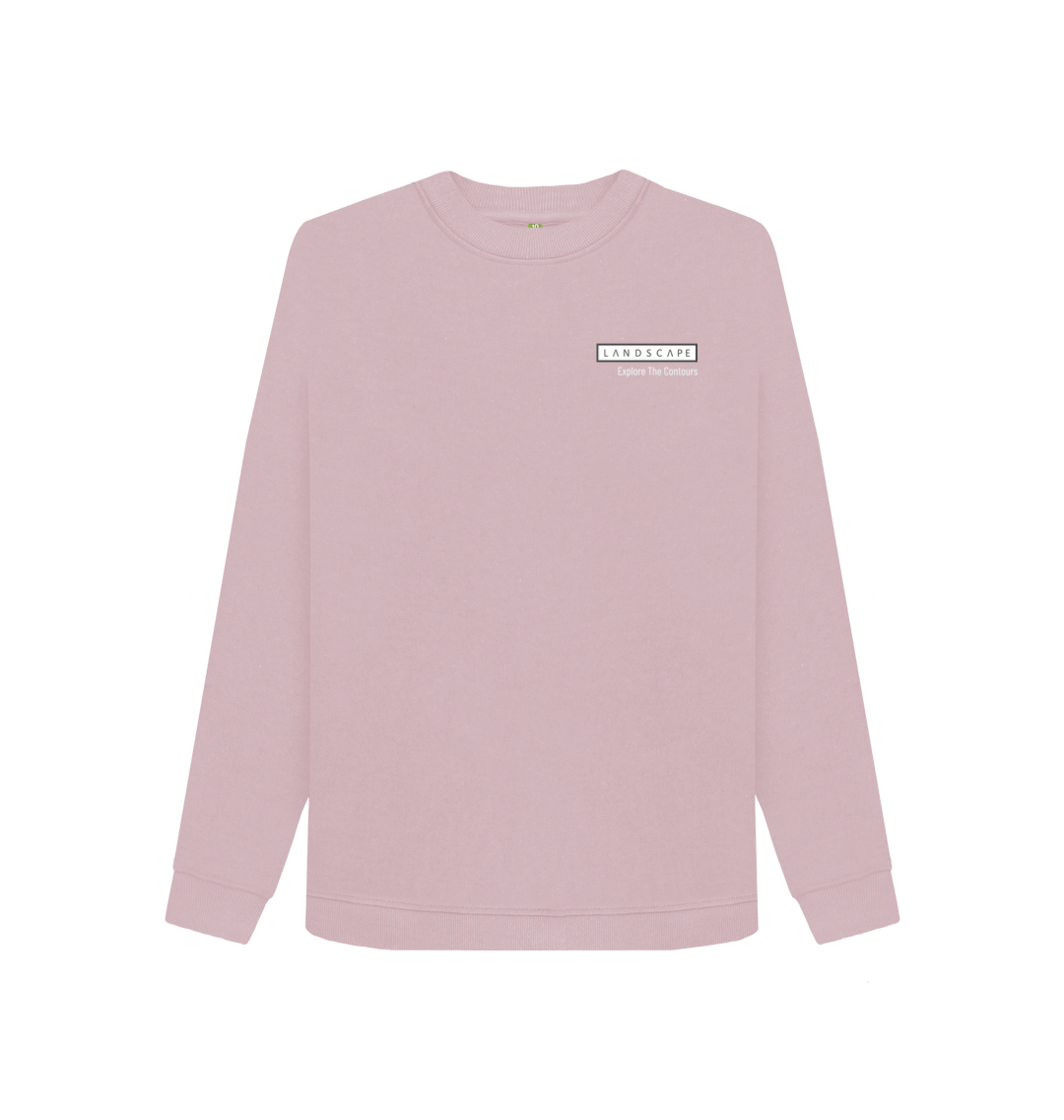 Mauve Printed Sweater Front