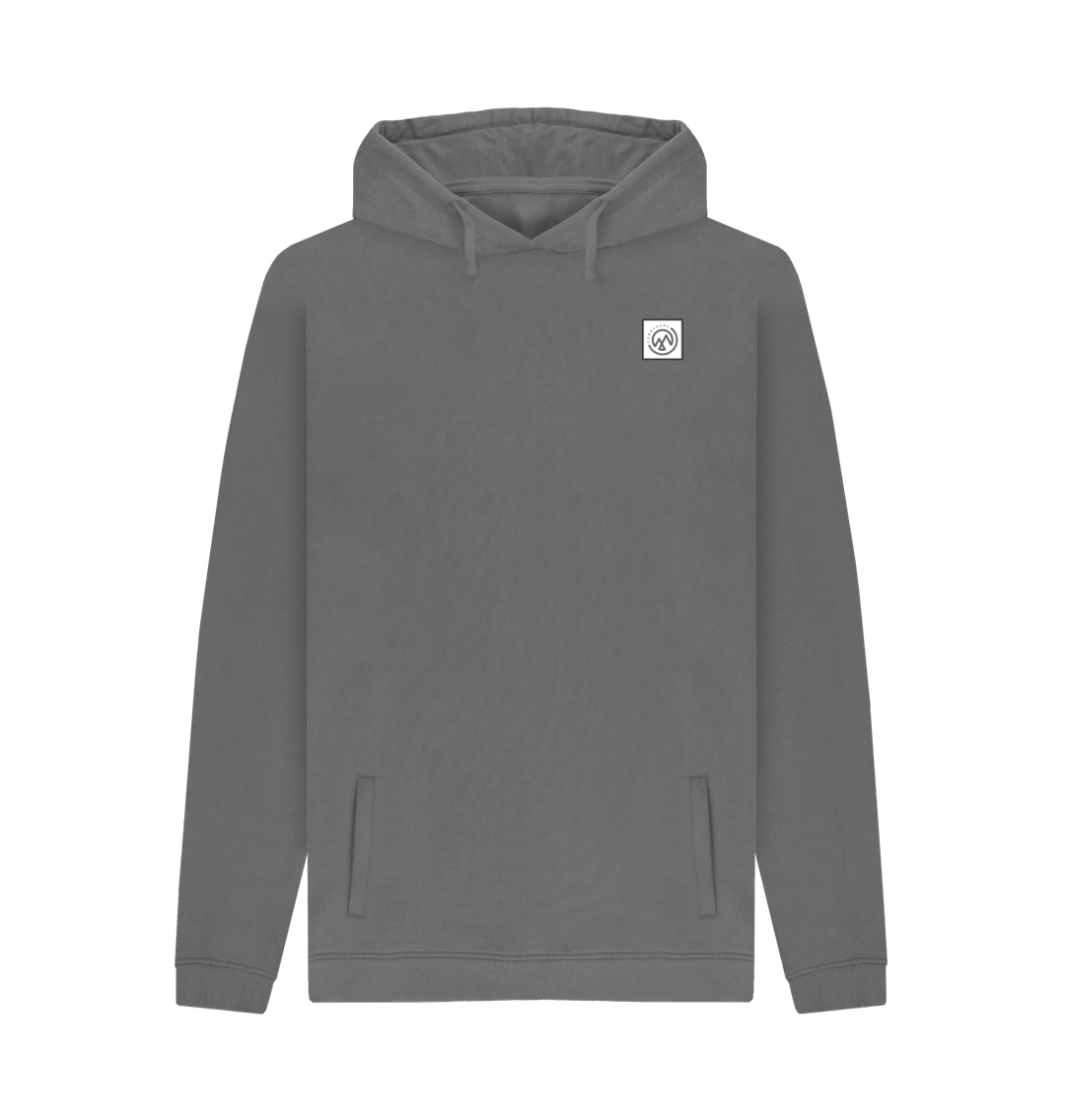 Slate Grey Printed Hoody Front