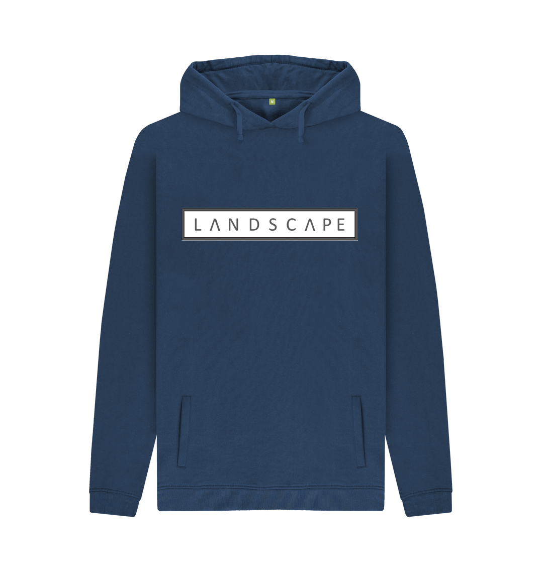 Navy Printed Hoody Front