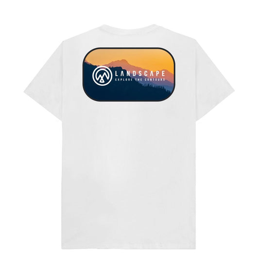 LANDSCAPE Explore The Mountain Range Unisex Recyclable T Shirt - White