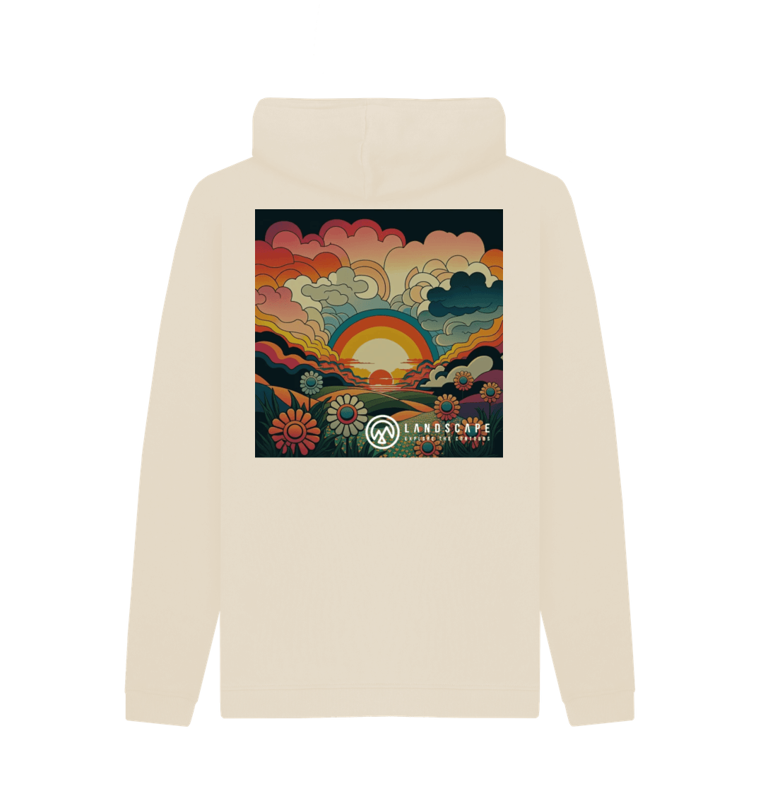 Oat Printed Hoody Back