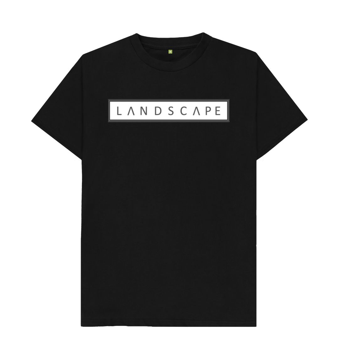 Black LANDSCAPE The Mountains Mens T-Shirt