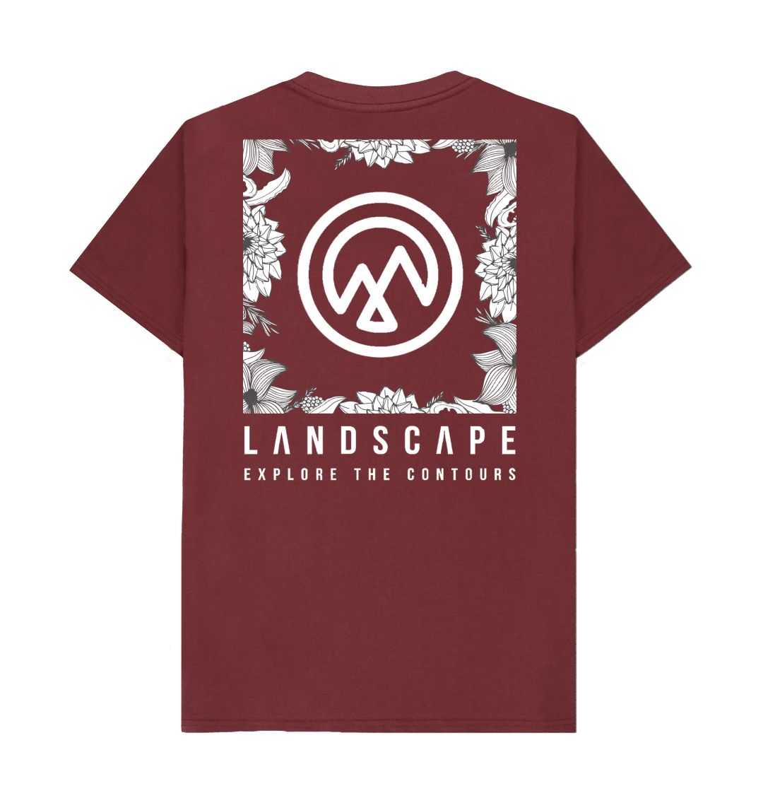 LANDSCAPE White Floral Logo Unisex Recyclable T Shirt