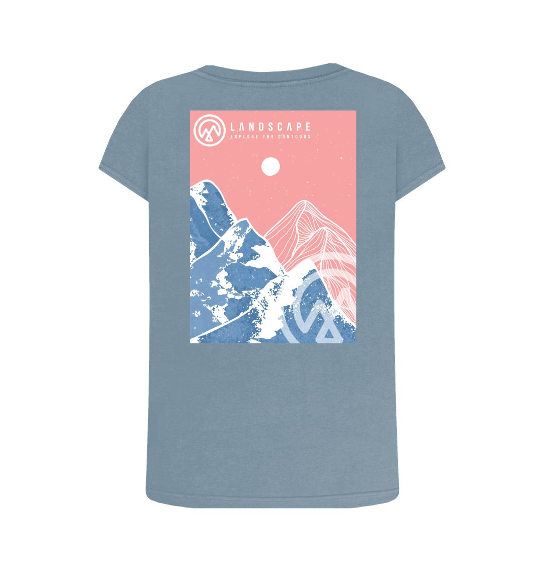 LANDSCAPE Pink Mountain View Women's Swoop T-shirt