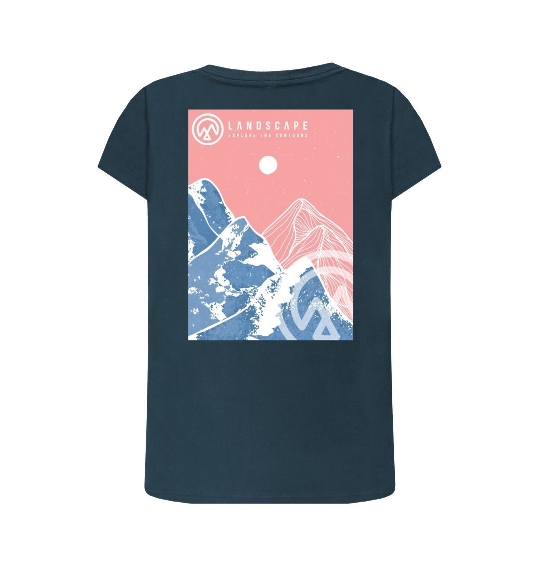 LANDSCAPE Pink Mountain View Women's Swoop T-shirt