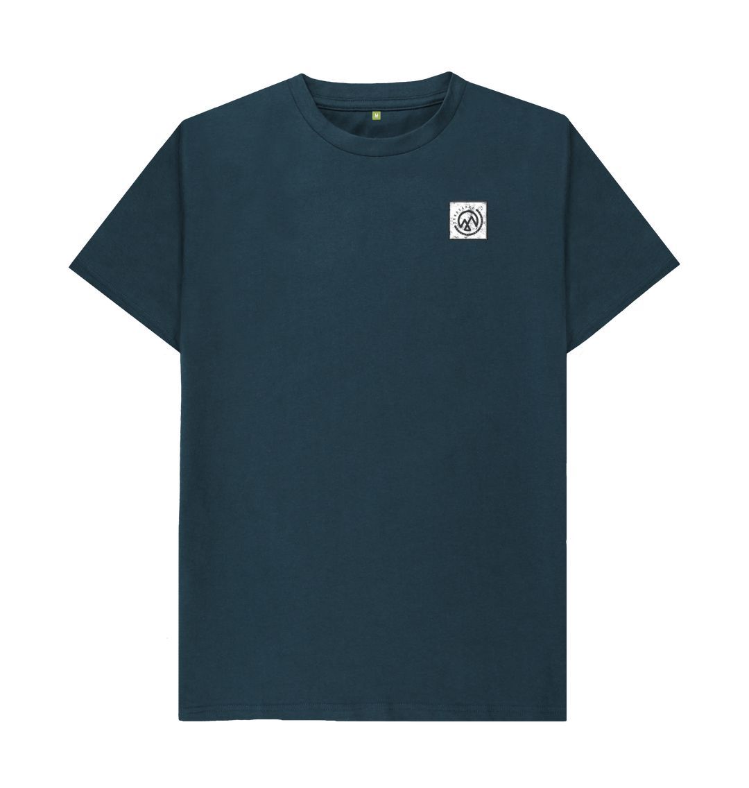 Denim Blue LANDSCAPE Explorers Rustic Logo T Shirt