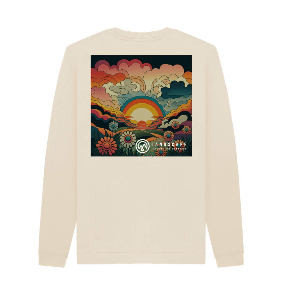 Oat Printed Sweater Back