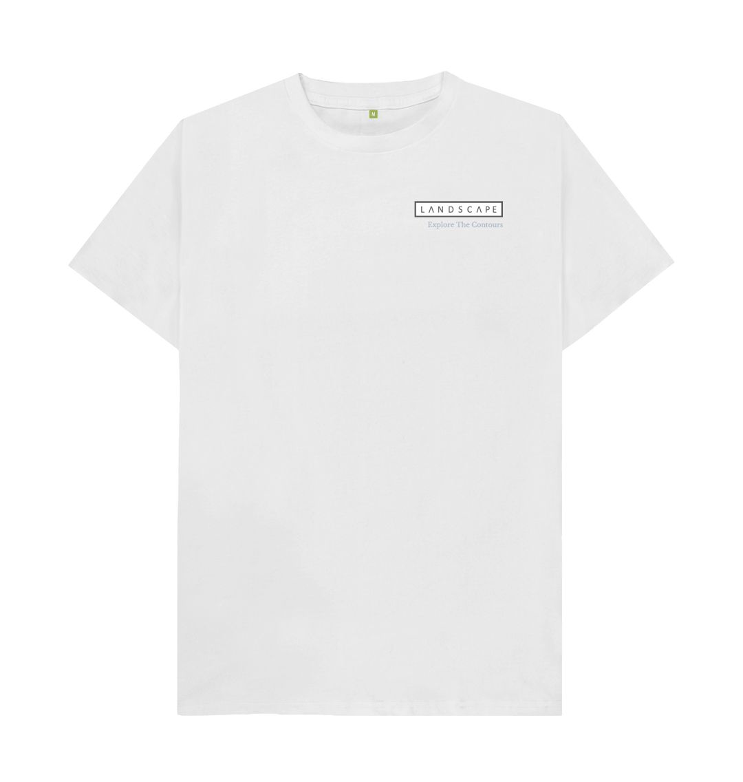 White LANDSCAPE Mountain Logo T-shirt