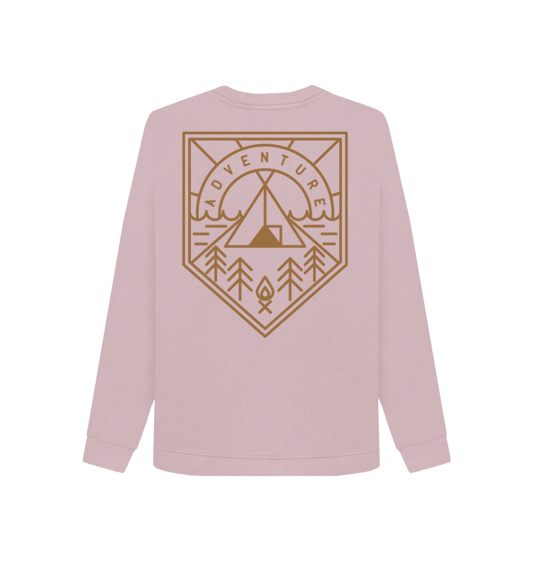 Mauve Printed Sweater Back