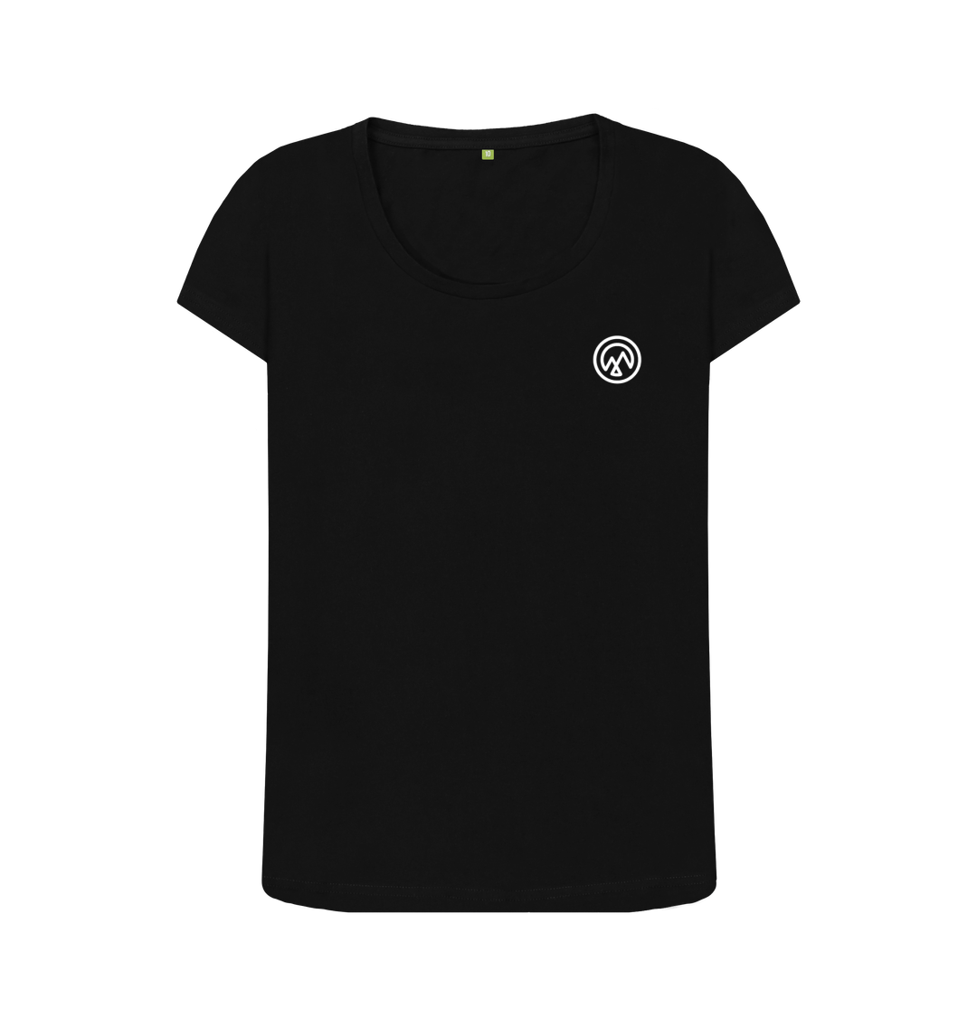 Black Printed T-shirt Front