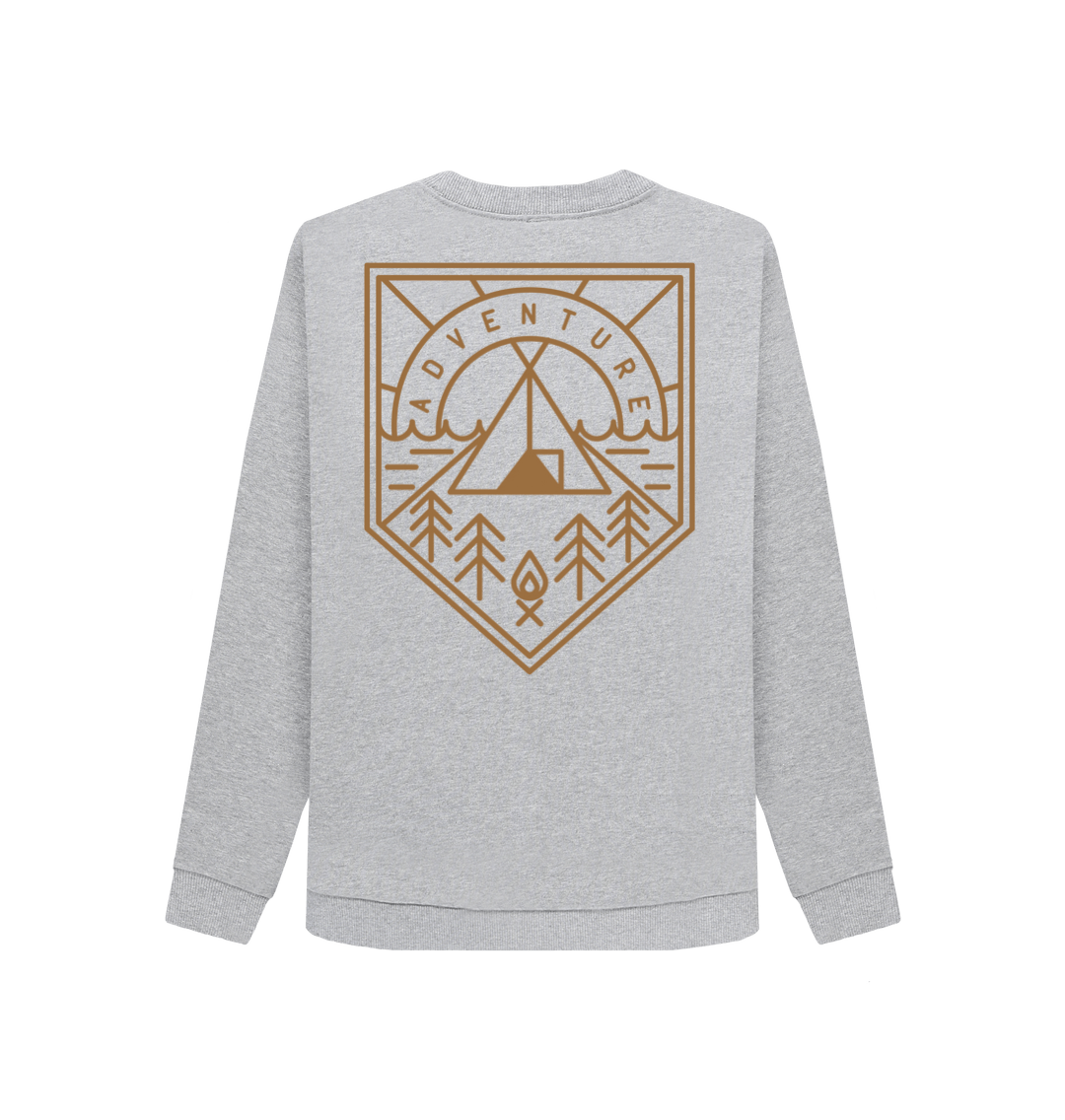 Light Heather Printed Sweater Back