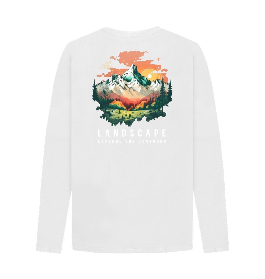 LANDSCAPE Sunset Mountain Long Sleeved T-shirt - Unisex