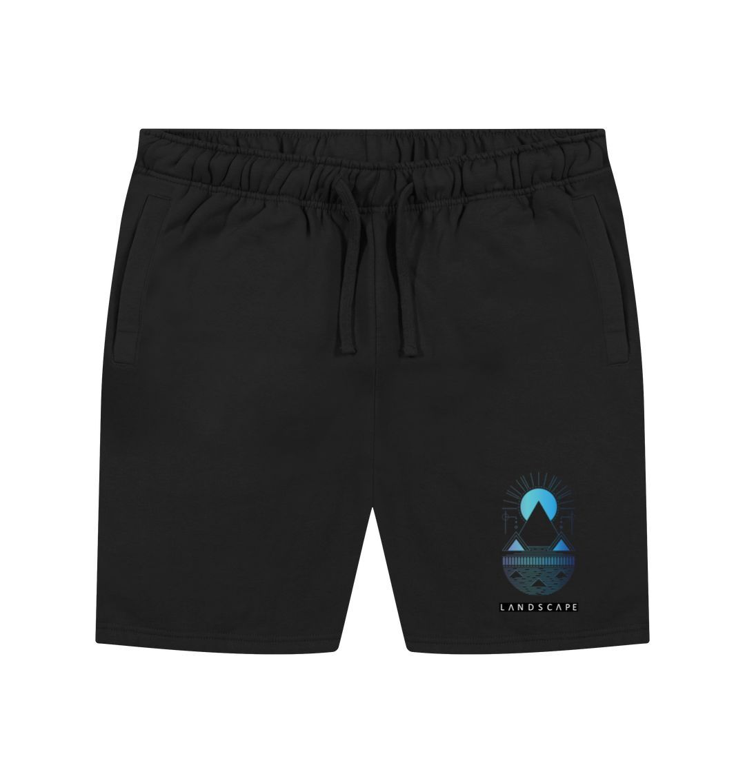 Black LANDSCAPE Pyramid Casual Black Leisure Short