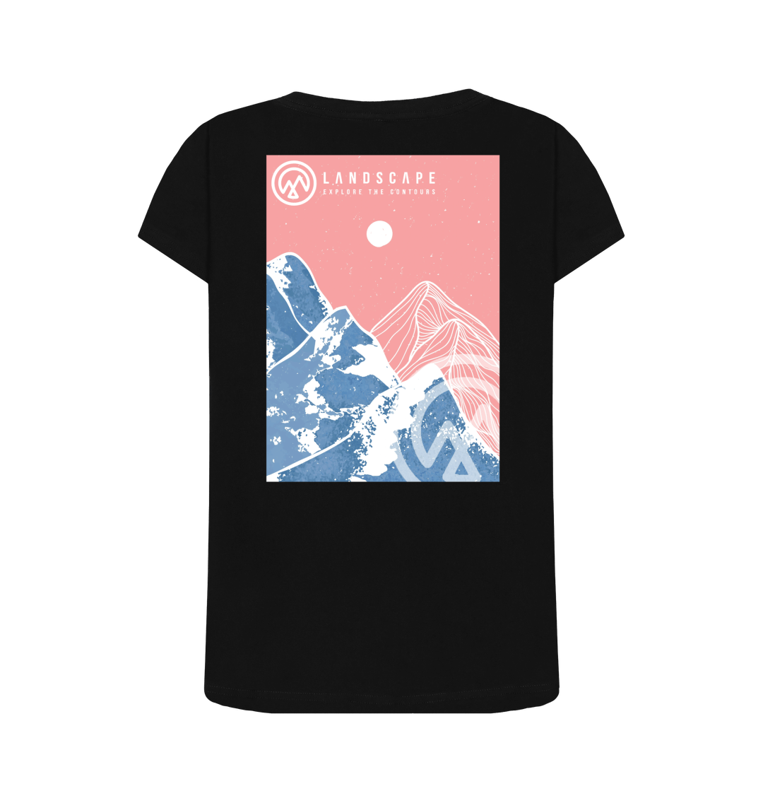 Black Printed T-shirt Back