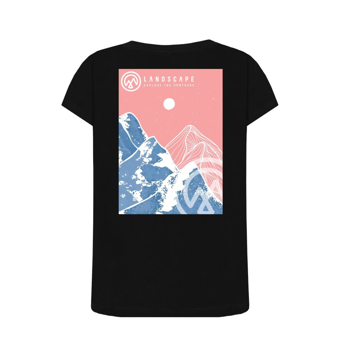 LANDSCAPE Pink Mountain View Women's Swoop T-shirt