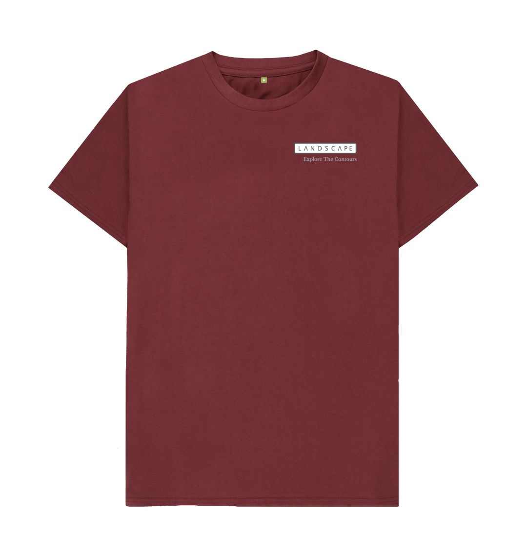 Red Wine LANDSCAPE Mountain Logo T-shirt