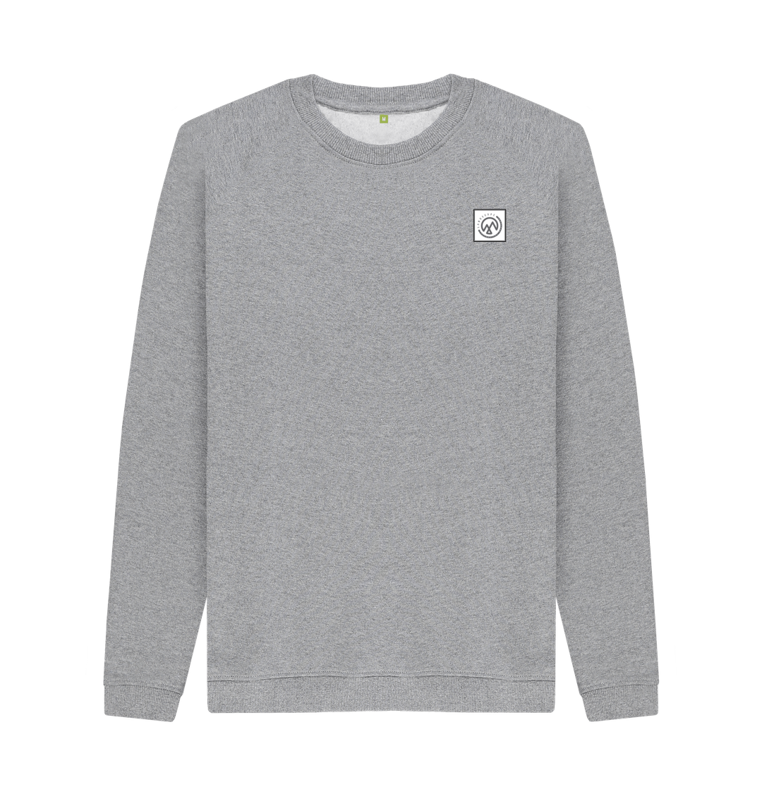 Light Heather Printed Sweater Front