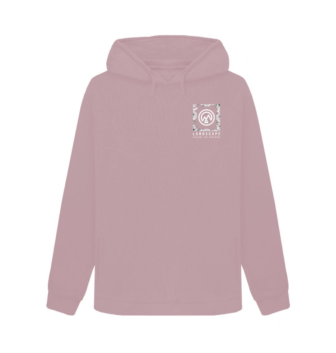 Mauve LANDSCAPE Floral Logo Ladies Oversized Recyclable Jumper