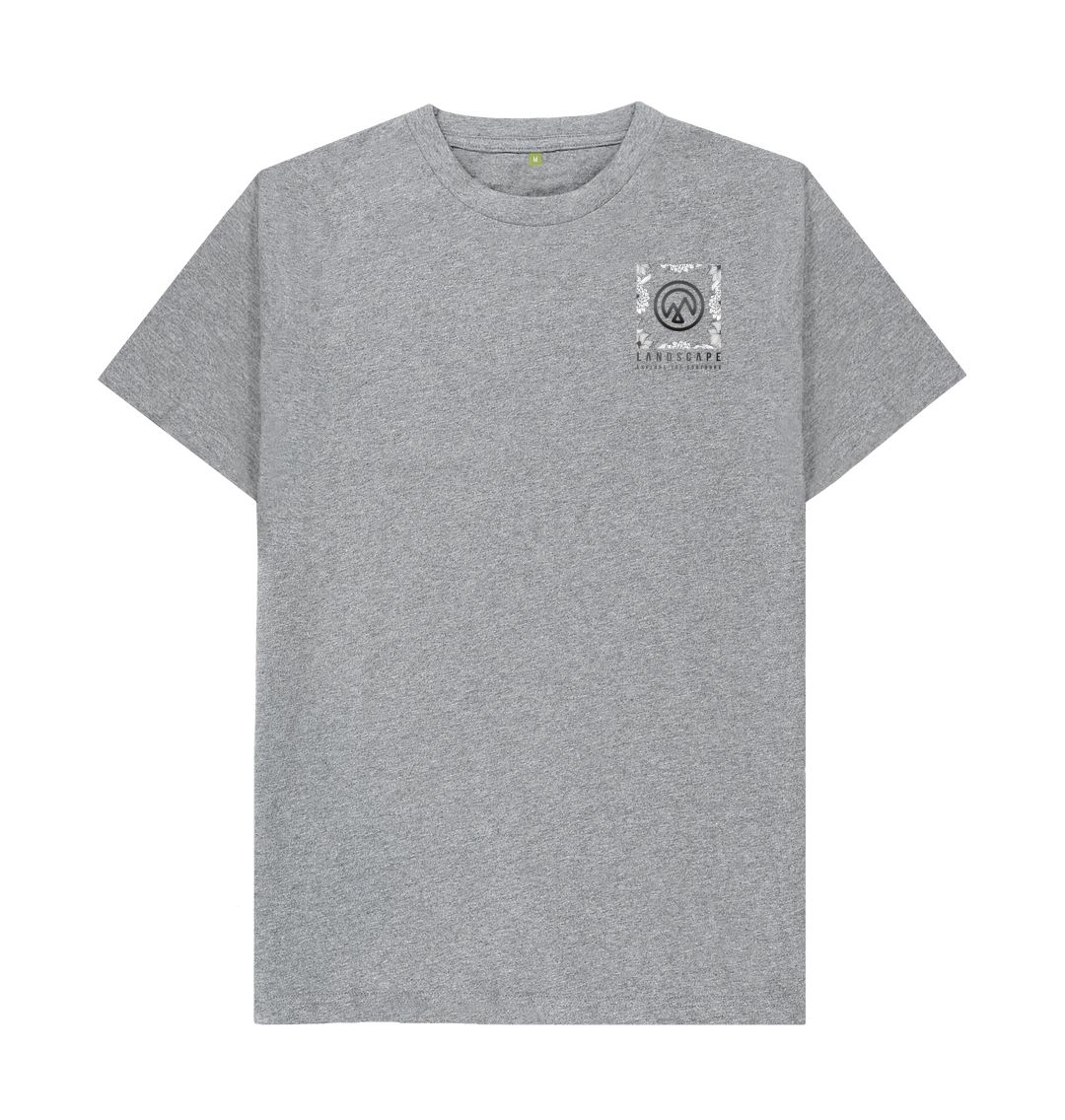 Athletic Grey LANDSCAPE Floral Logo Unisex Recyclable T Shirt