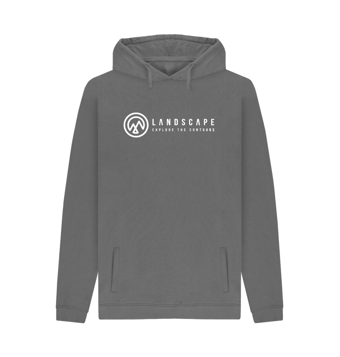 Slate Grey LANDSCAPE Big Wave Unisex Recyclable  Hoodie