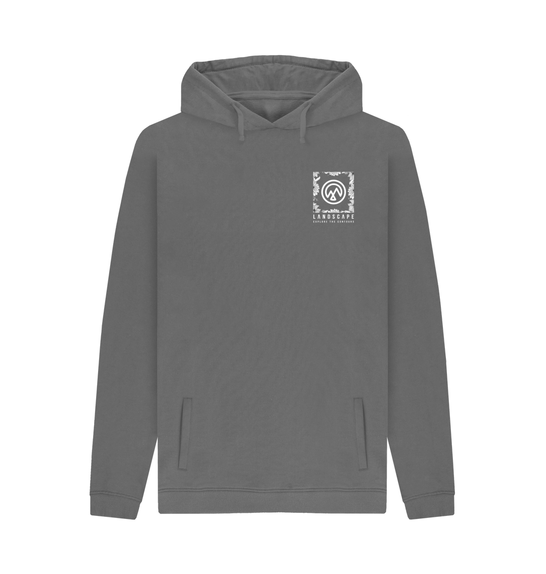 Slate Grey Printed Hoody Front