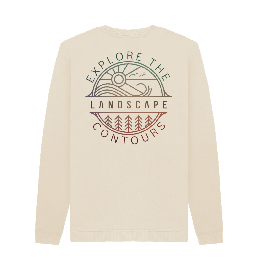 Oat Printed Sweater Back