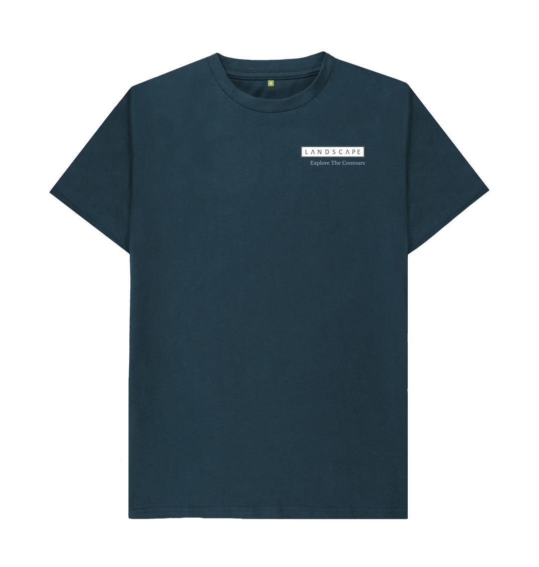 Denim Blue LANDSCAPE Mountain Logo T-shirt