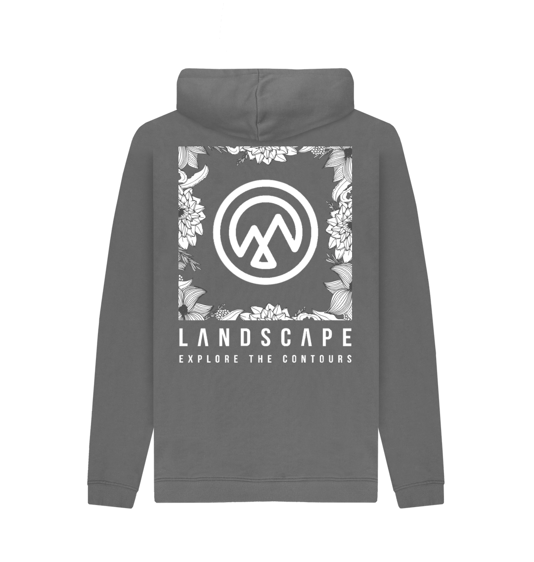 Slate Grey Printed Hoody Back