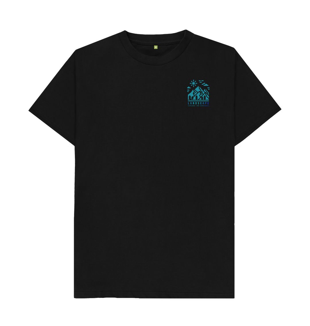 Black LANDSCAPE Blue View Recyclable T Shirt