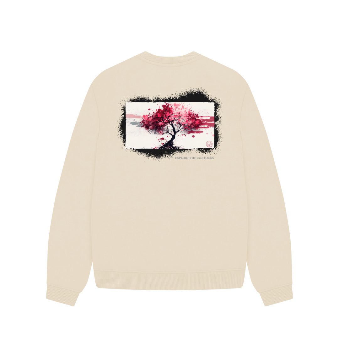 Blossom From The Roots Oversized Recyclable Womens Jumper