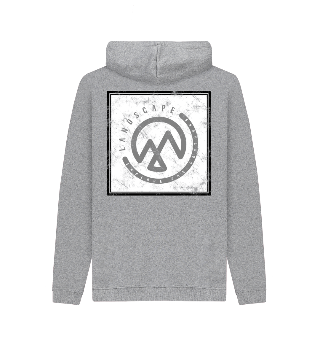 Light Heather Printed Hoody Back