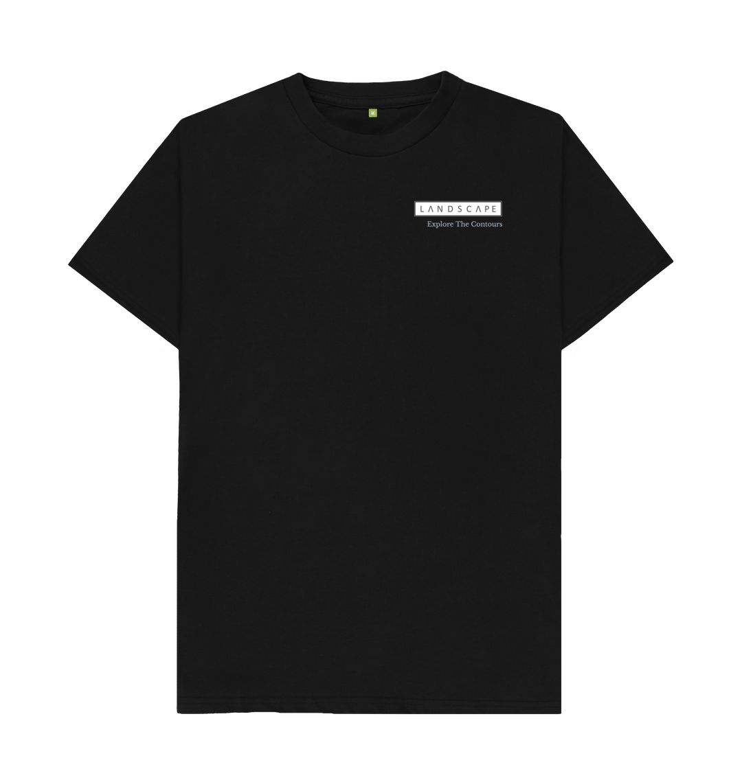 Black LANDSCAPE Mountain Logo T-shirt