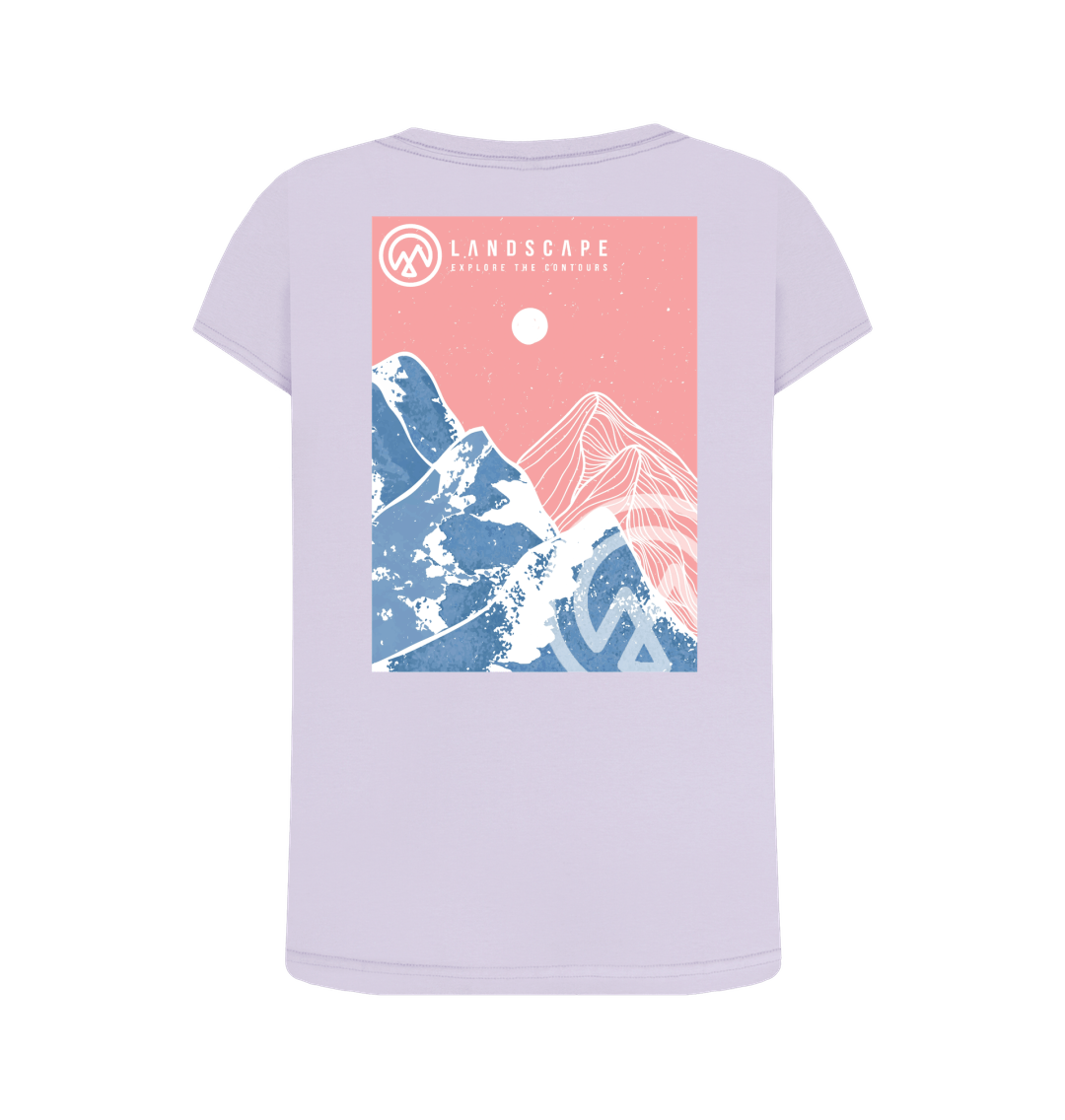 Violet Printed T-shirt Back