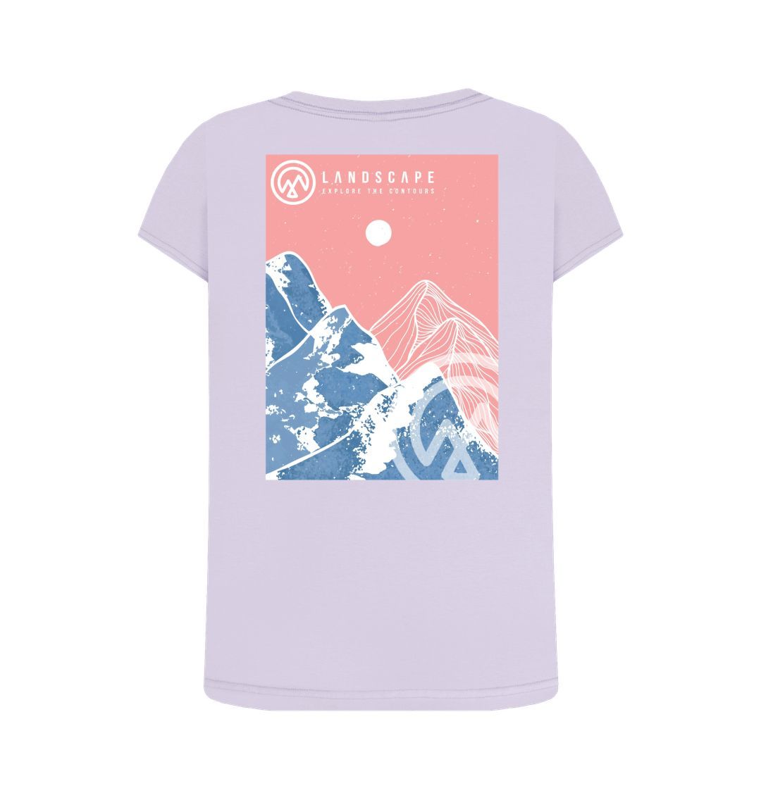 LANDSCAPE Pink Mountain View Women's Swoop T-shirt