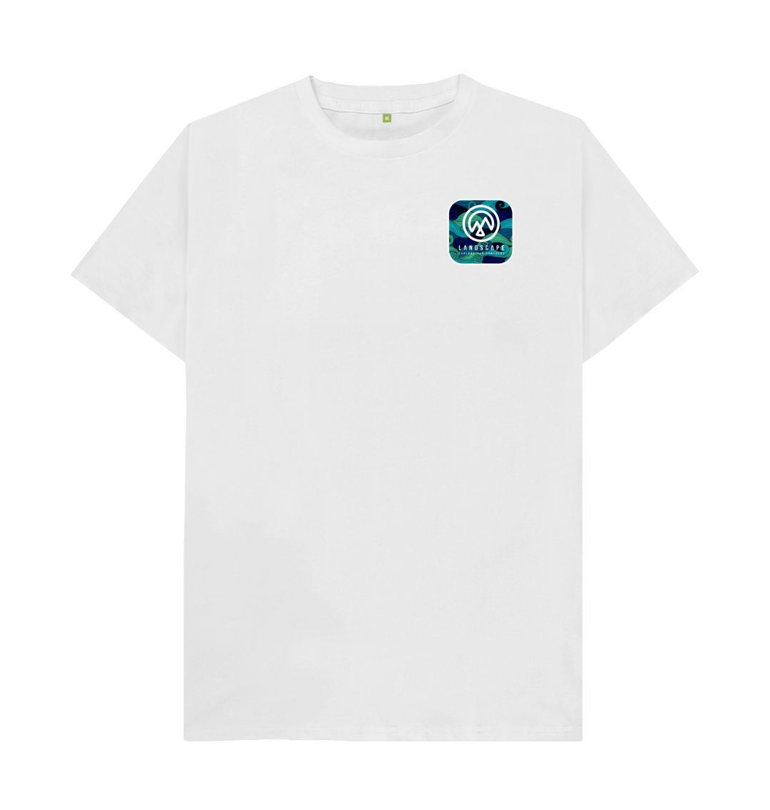 White LANDSCAPE Big Wave Unisex Recycled T-Shirt