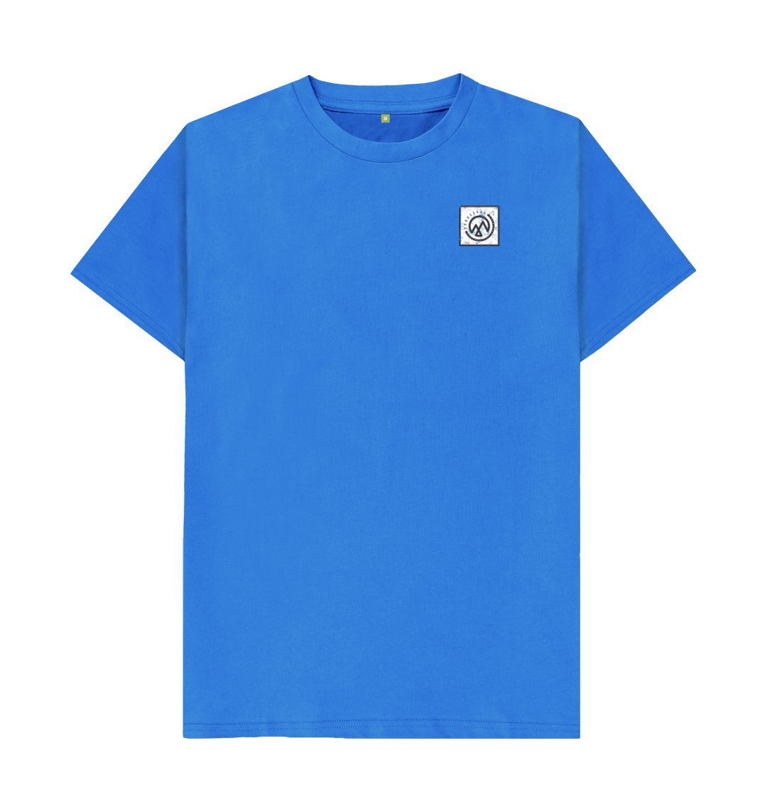 Bright Blue LANDSCAPE Explorers Rustic Logo T Shirt