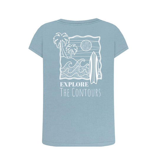 LANDSCAPE Surfs Up Women's Scoop Neck T-shirt