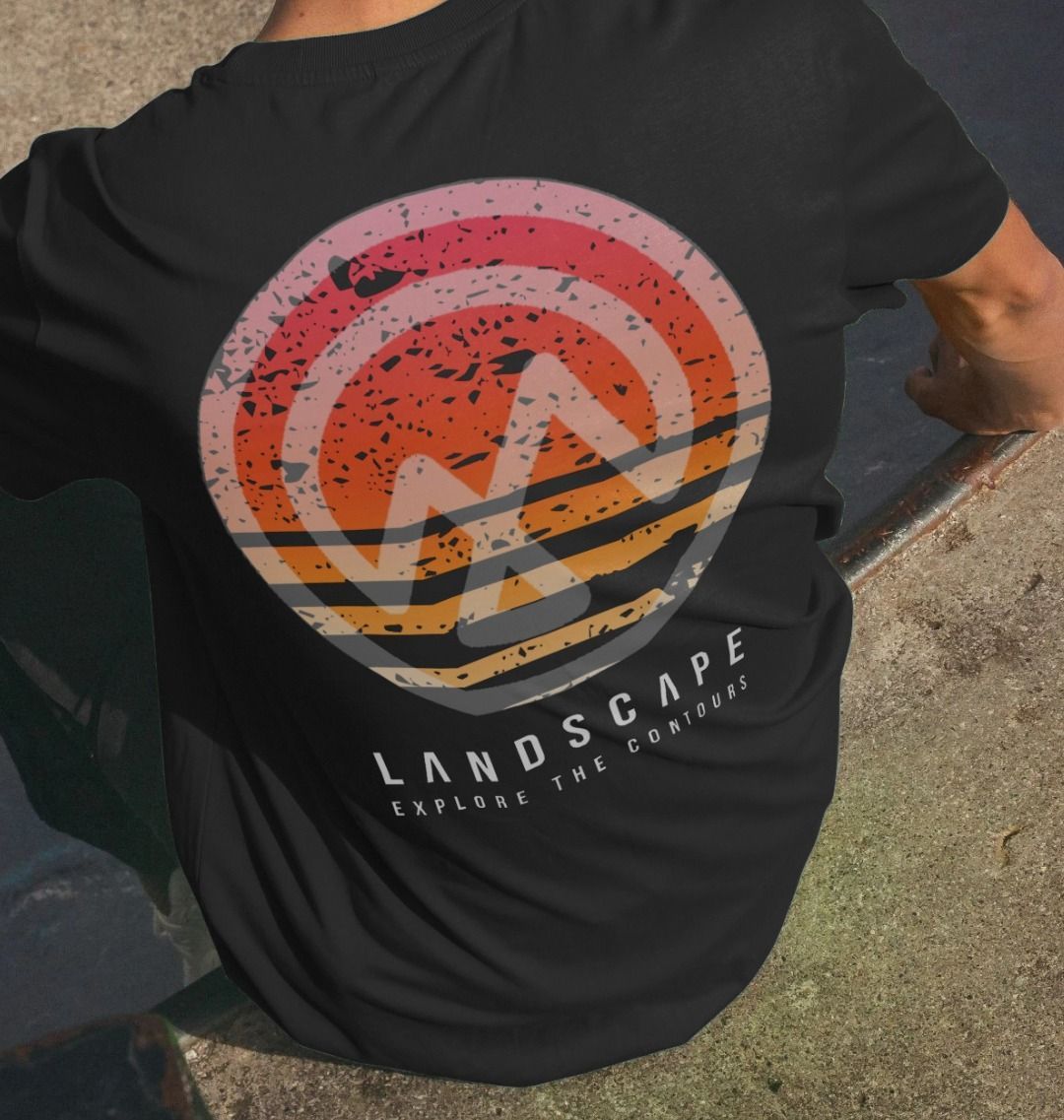 LANDSCAPE Sunset Logo Stamp Recyclable T - Shirt