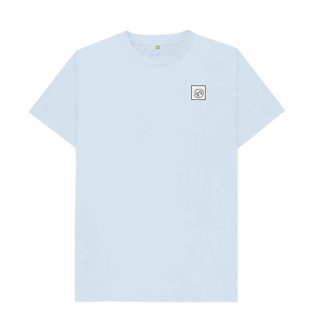 Sky Blue LANDSCAPE Contours Design Unisex Recyclable T Shirt