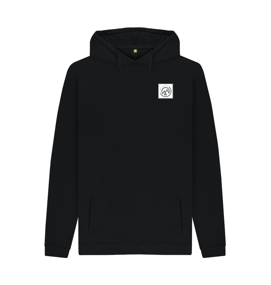 Black Printed Hoody Front