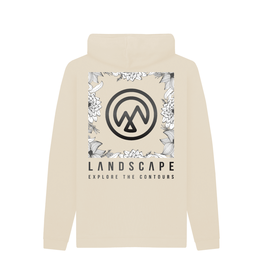 Oat Printed Hoody Back
