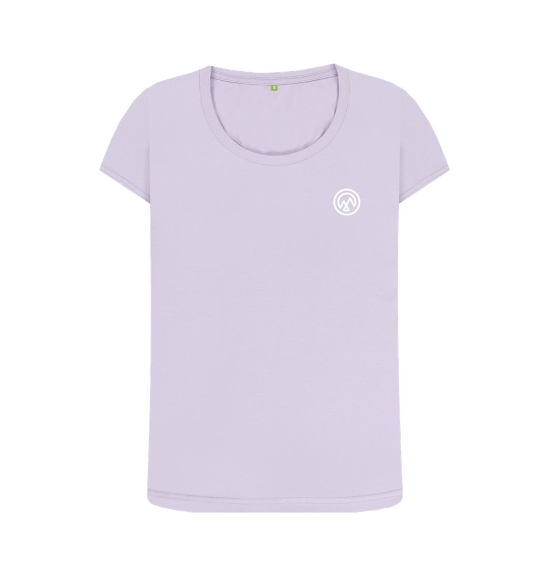 Violet LANDSCAPE Pink Mountain View Women's Swoop T-shirt