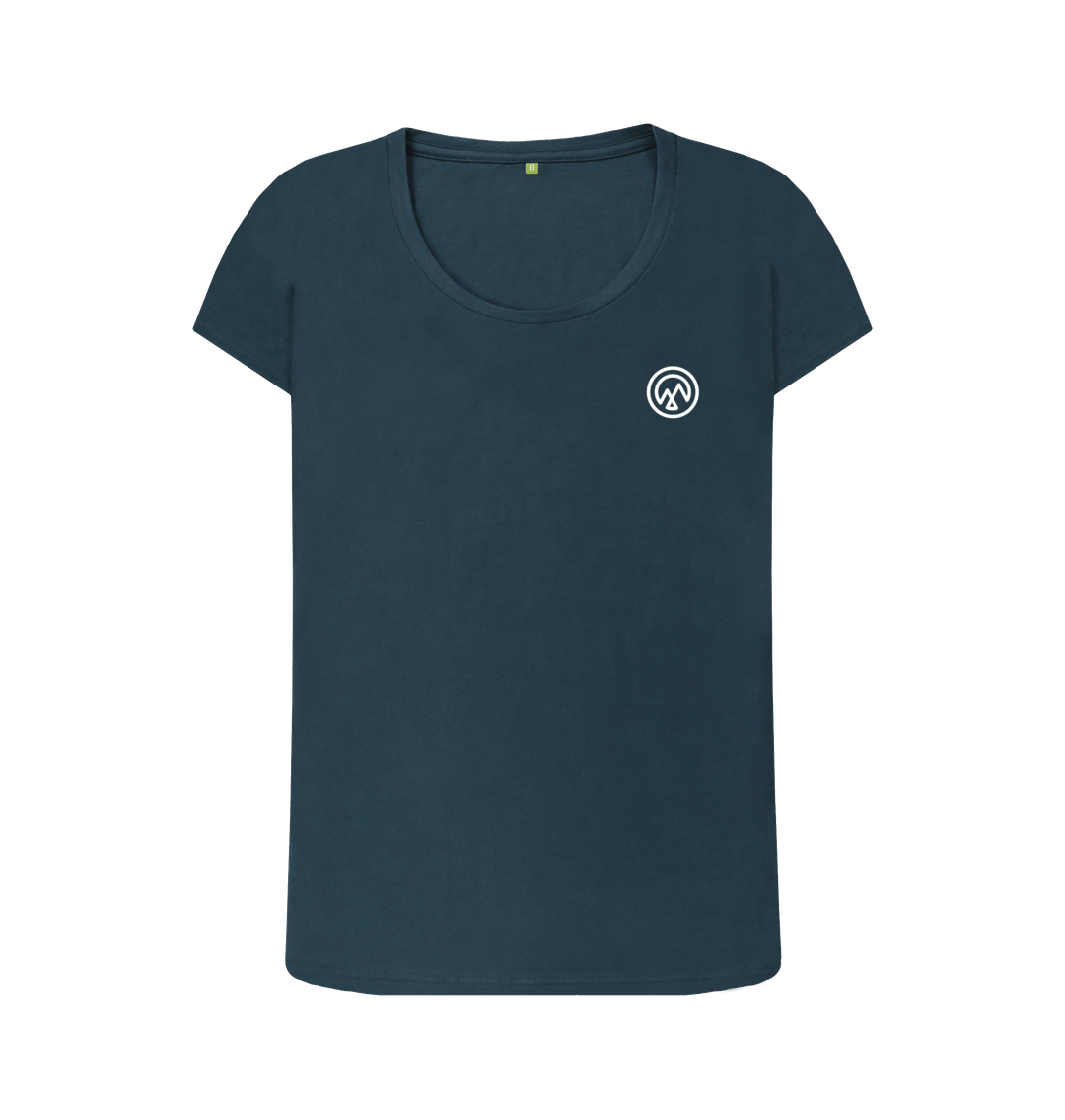 Denim Blue Printed T-shirt Front