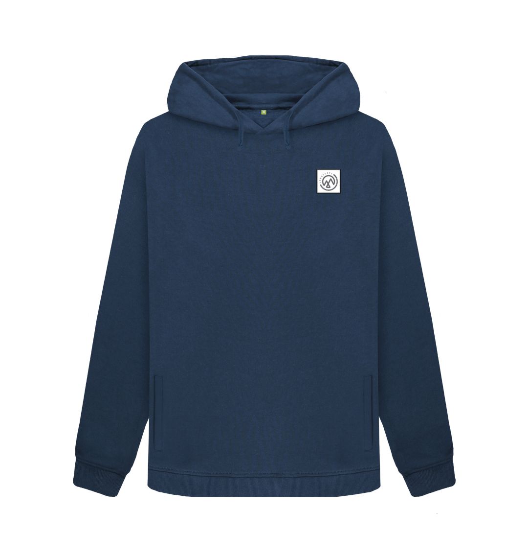 Navy Blue LANDSCAPE Blue Sky Women's Hoodie