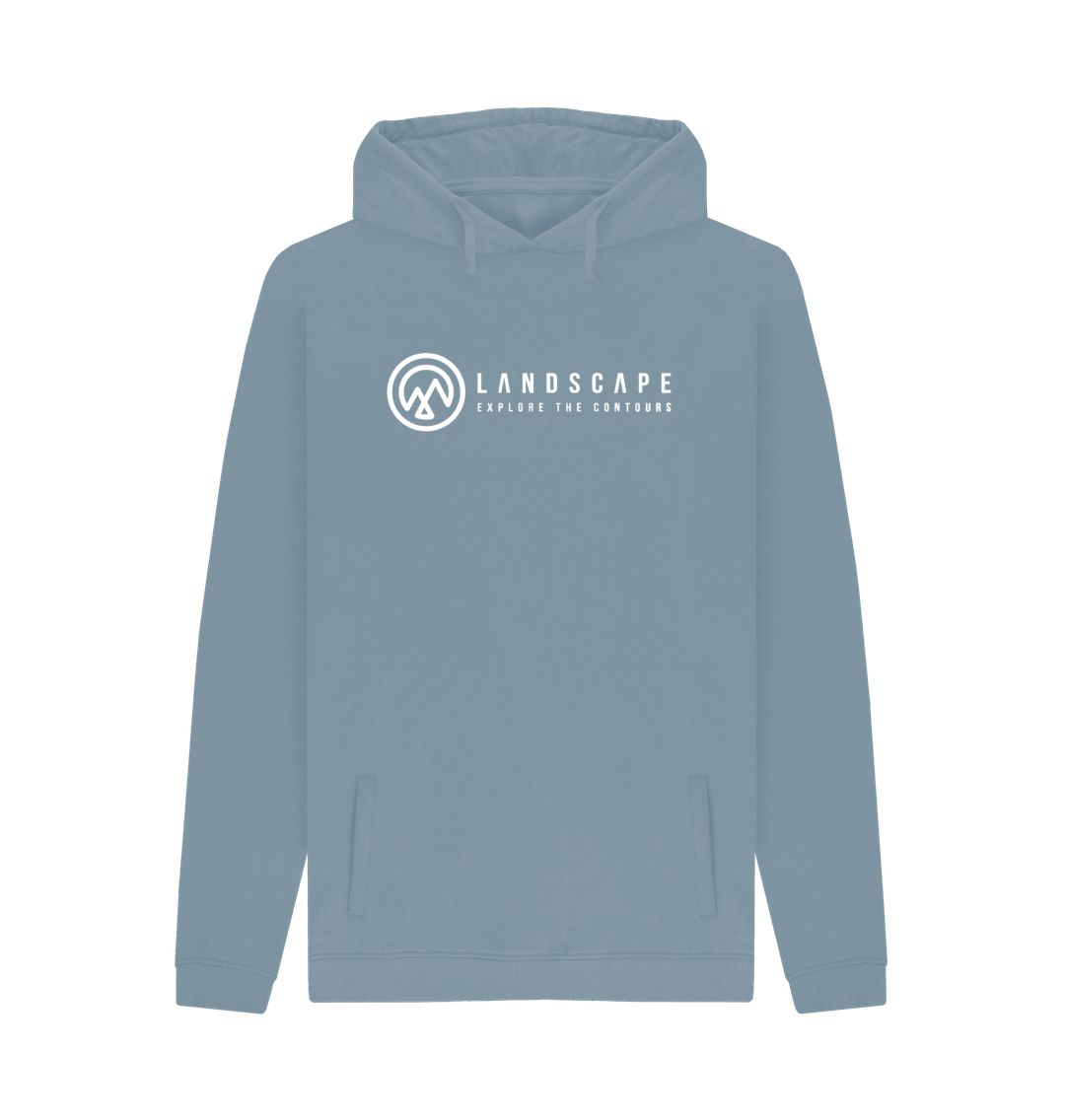 Stone Blue LANDSCAPE Big Wave Unisex Recyclable  Hoodie