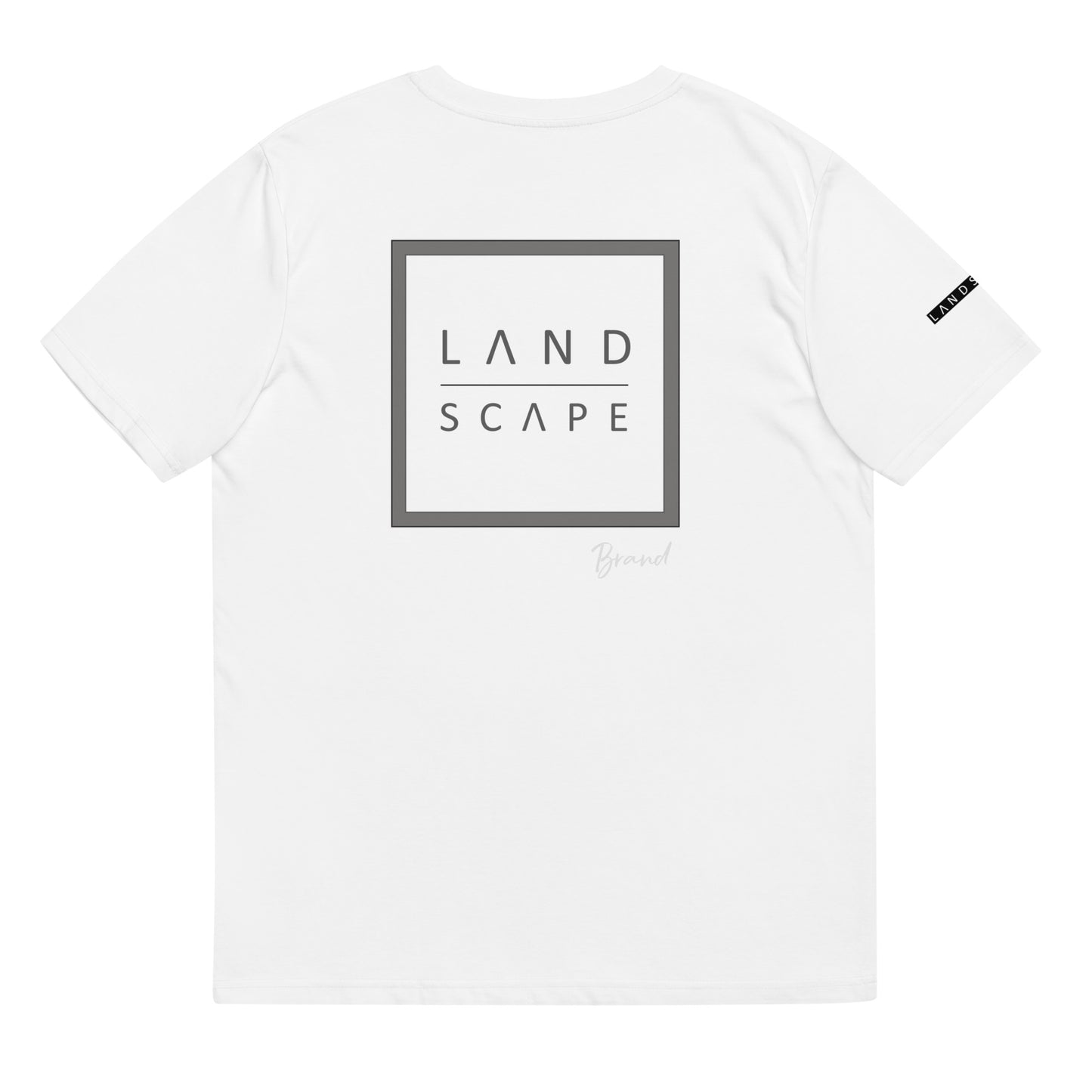 LANDSCAPE Stamp Logo Unisex organic cotton t-shirt