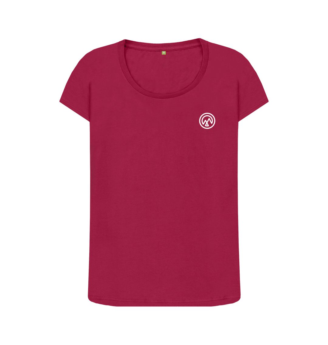 Cherry LANDSCAPE Pink Mountain View Women's Swoop T-shirt