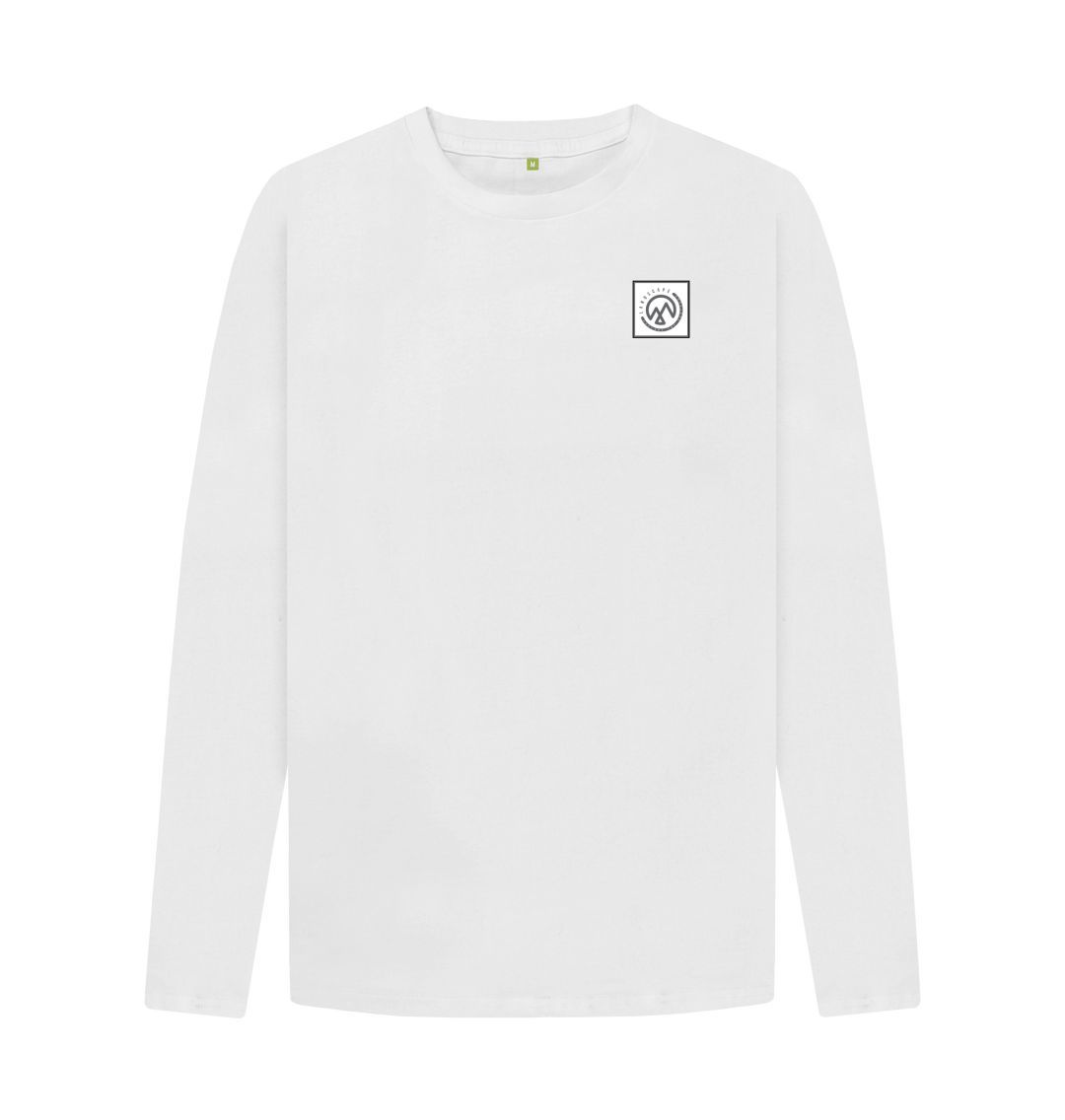 White LANDSCAPE Explorers Stone Logo Long Sleeve T Shirt