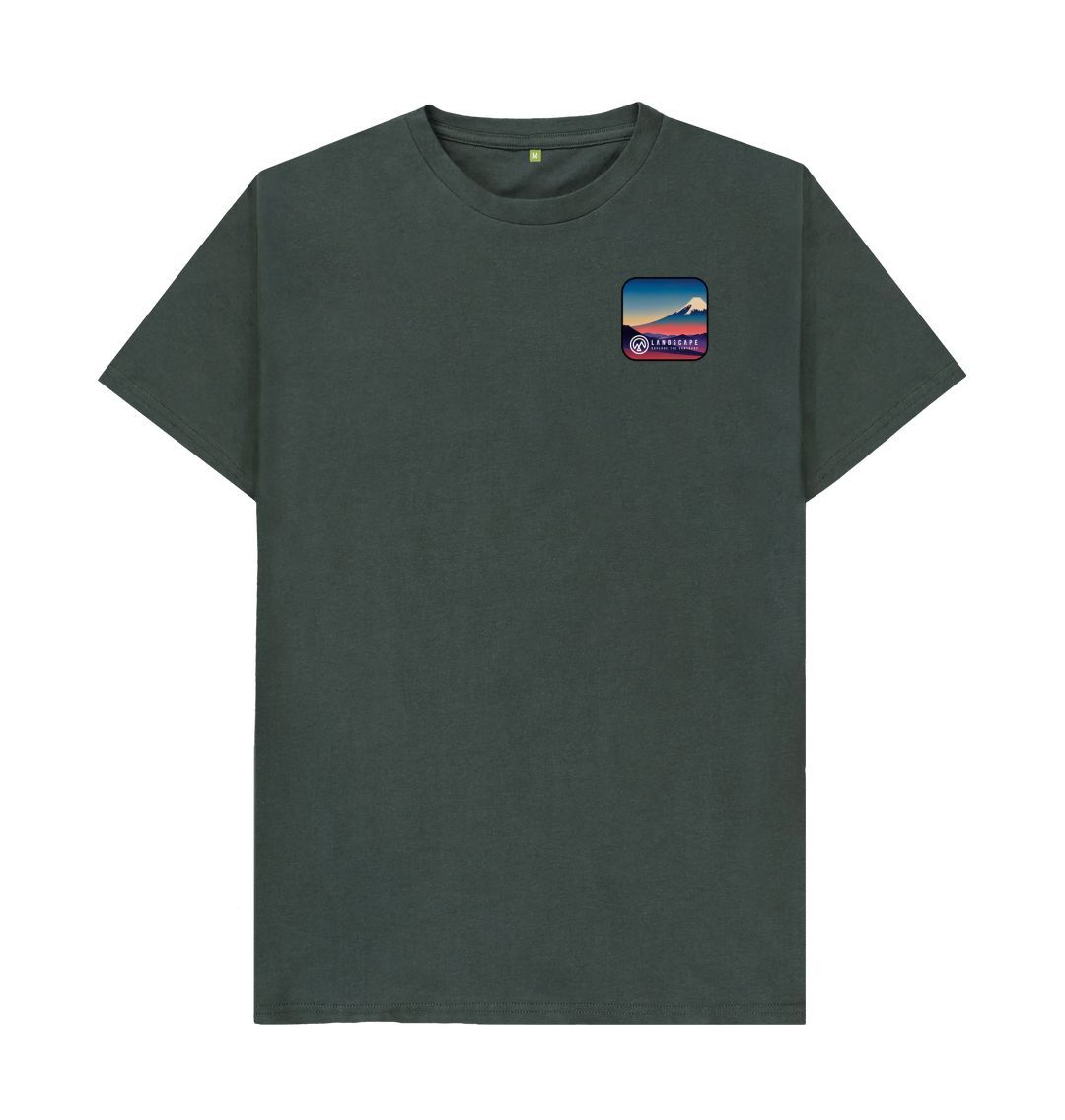 Dark Grey LANDSCAPE Mountain Range Logo Unisex Recyclable Logo T Shirt